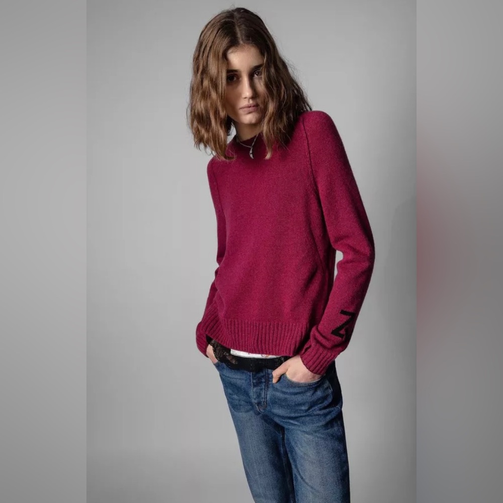 Zadig & Voltaire Lili RC Cashmere Sweater, XS - Picture 2 of 3